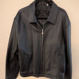 Roundtree & Yorke, Large Black leather Jacket